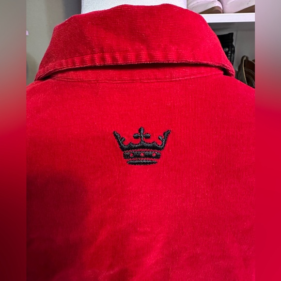 Harley Davidson live to ride collared red long sleeve button down top - Picture 8 of 9